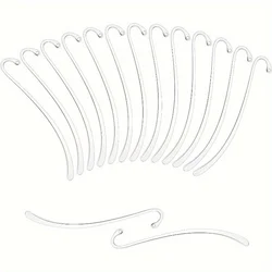 15Pcs Silvery Plated Smooth Bookmark Charms - Perfect for Jewelry Making & Hook Bookmarking
