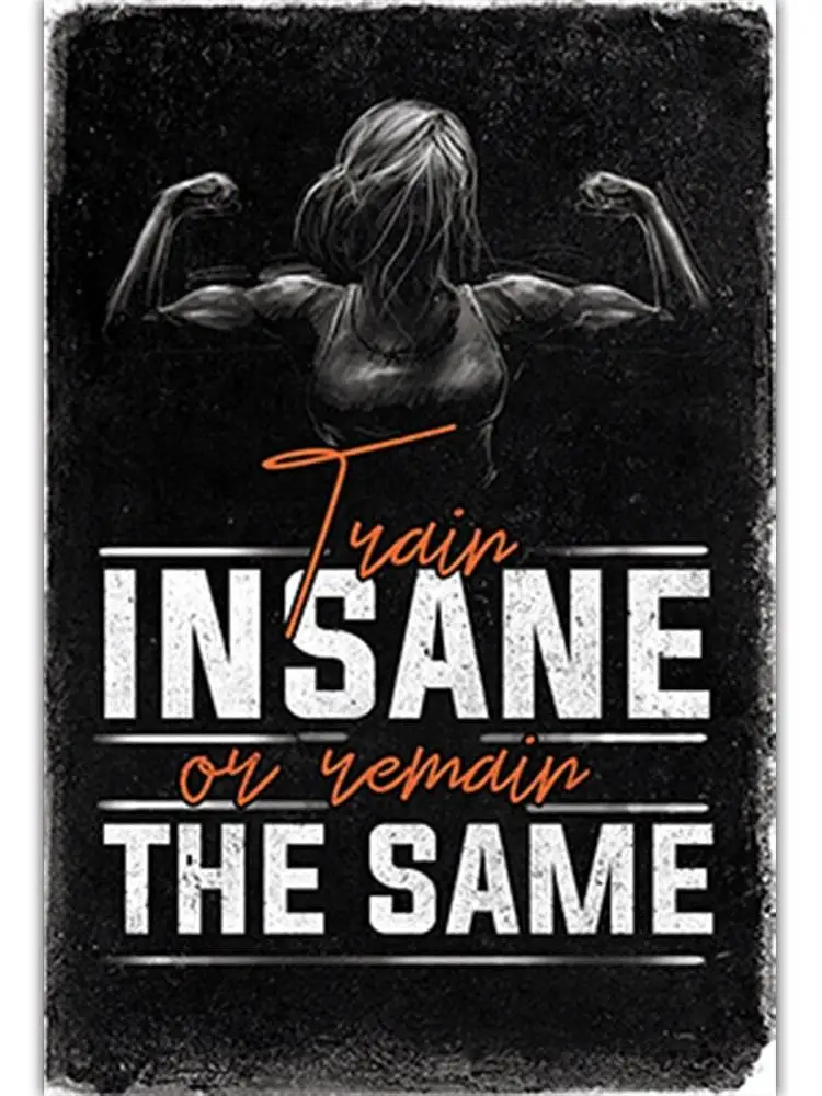 Bodybuilding Motivational Quote Silk Poster Print  Gym Room Fitness Sports Painting Mural Wall Art Pictures for Home Decor