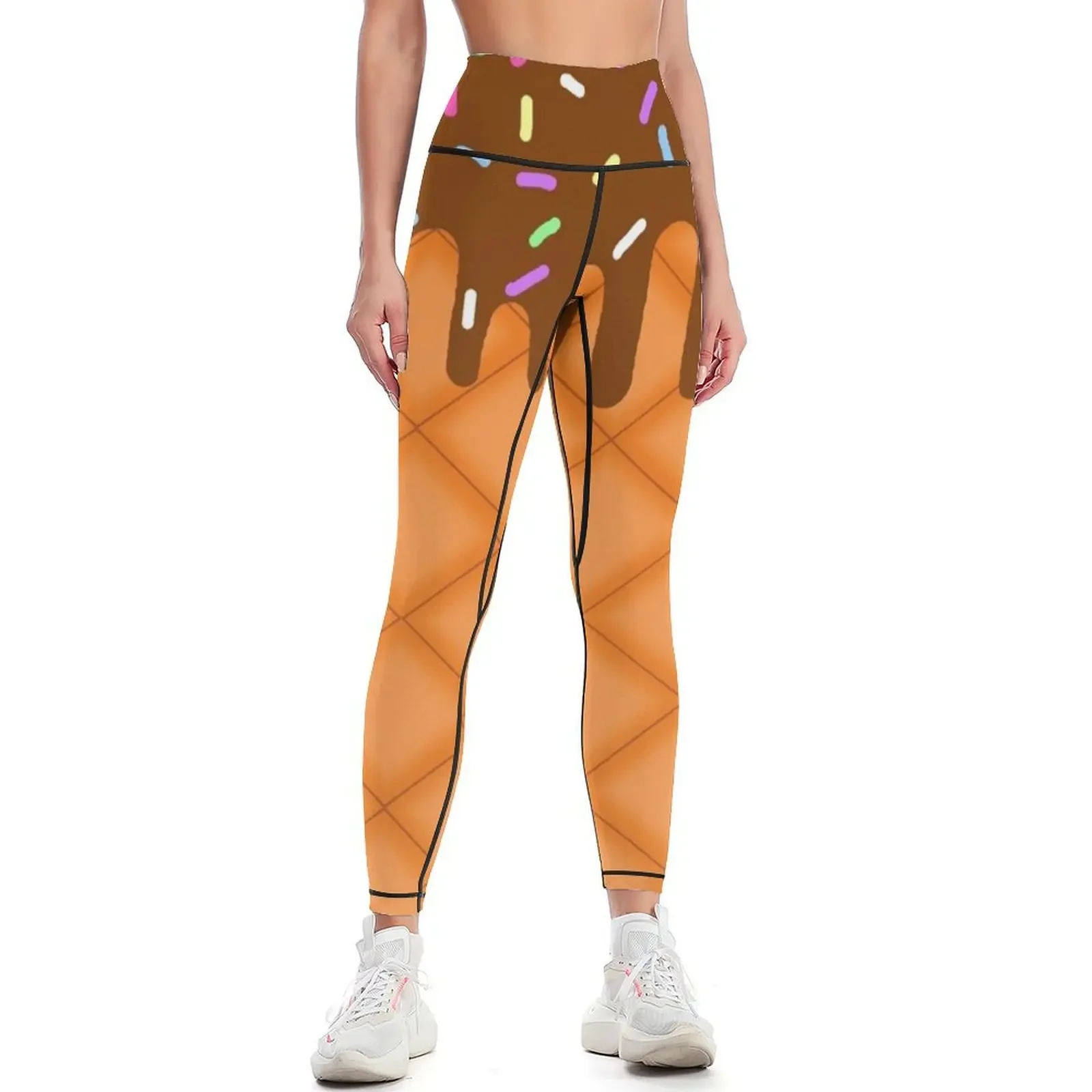 

Chocolate Ice Cream Leggings Women's tights sportswear for gym sports for push up Legging sexy woman Womens Leggings