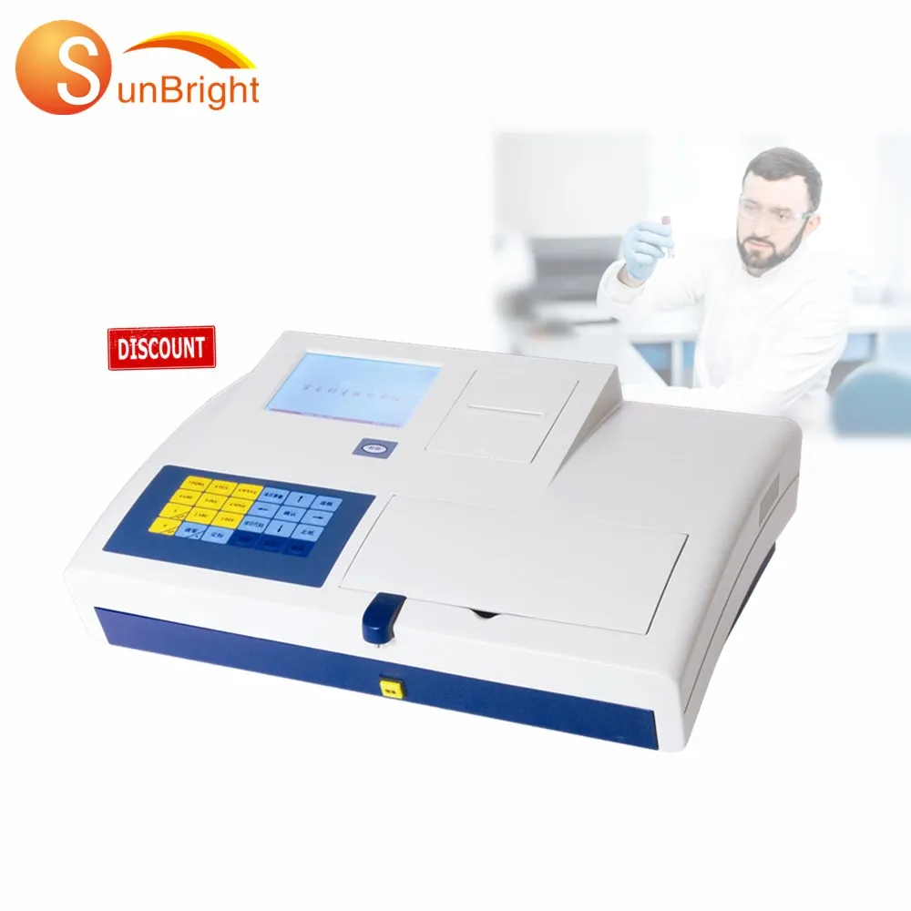 Cheapest Semi-automatic Clinical Blood chemistry analyzer medical liver function test machine