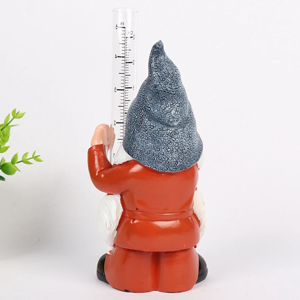 

Outdoor Decorative Rain Gauge Hand Painted Accurate Scale Easy to Operate Economical Practical Garden Measuring Tool