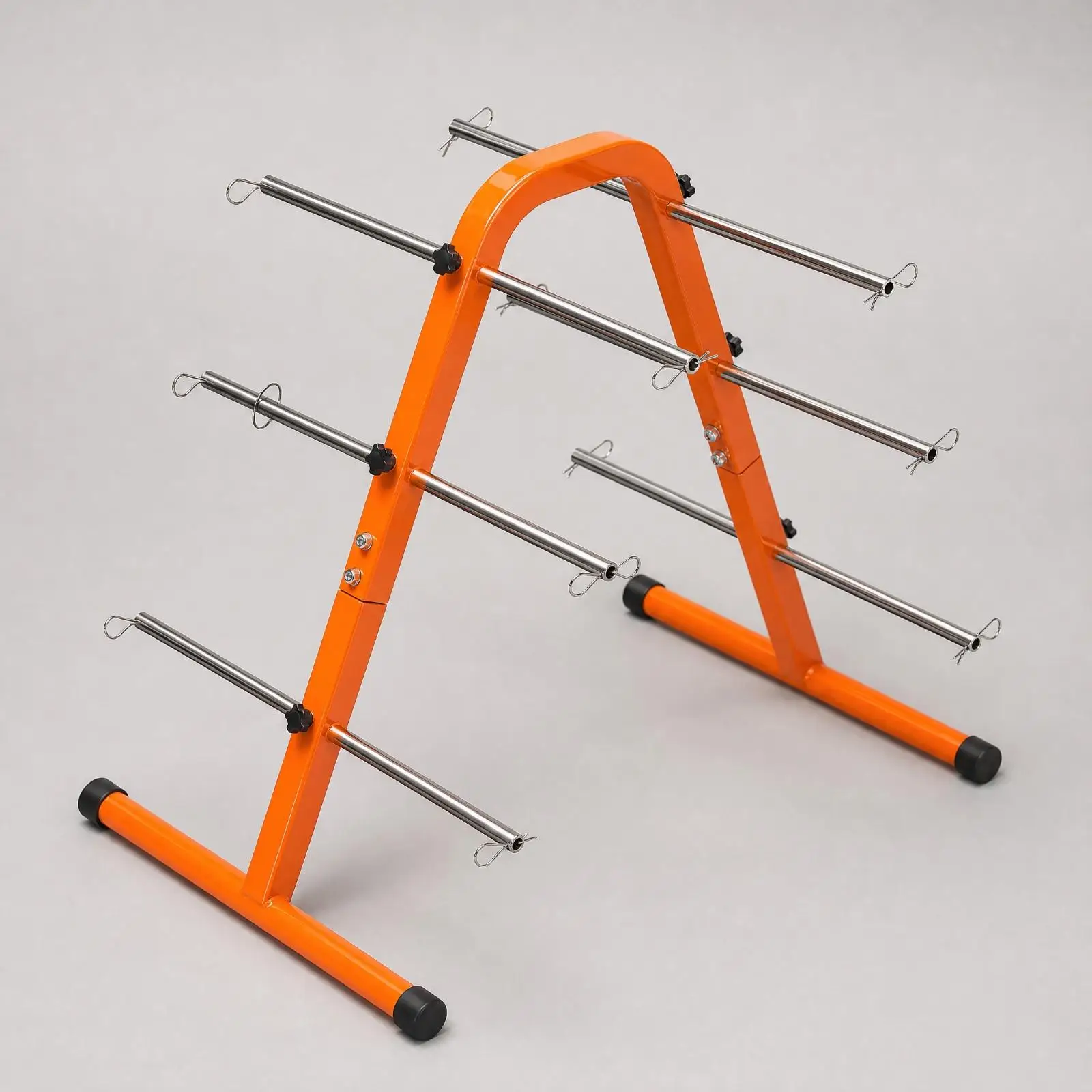 Heavy Duty Wire Spool Rack Stand Adjustable Cable Organizer with Chrome Rods for Home Utility Room Storage