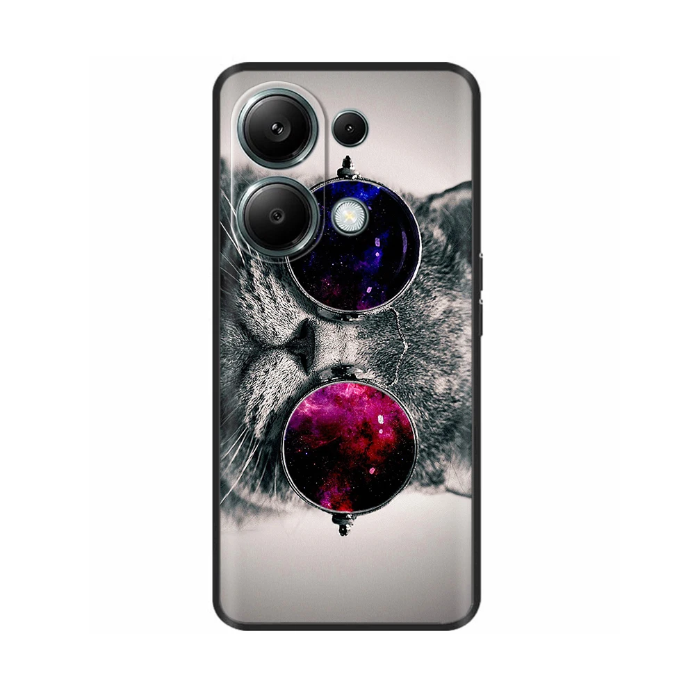 Coque arrière en silicone souple pour Xiaomi Redmi Note 13 Pro, coque fleur, pare-chocs, mode, 4G