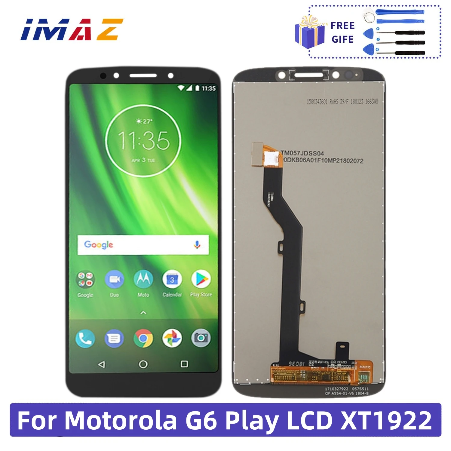 

New LCD For Motorola Moto G6 Play LCD Screen LCD Display For Moto XT1922 Touch Screen Digitizer Screen Assembly Replacement