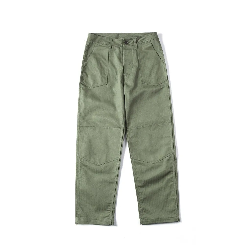 

Ace Float Life 70S HBT High Densi Zigzag Military Sle Pants Tailored Fit Casual Trousers Straight Leg Long Pants