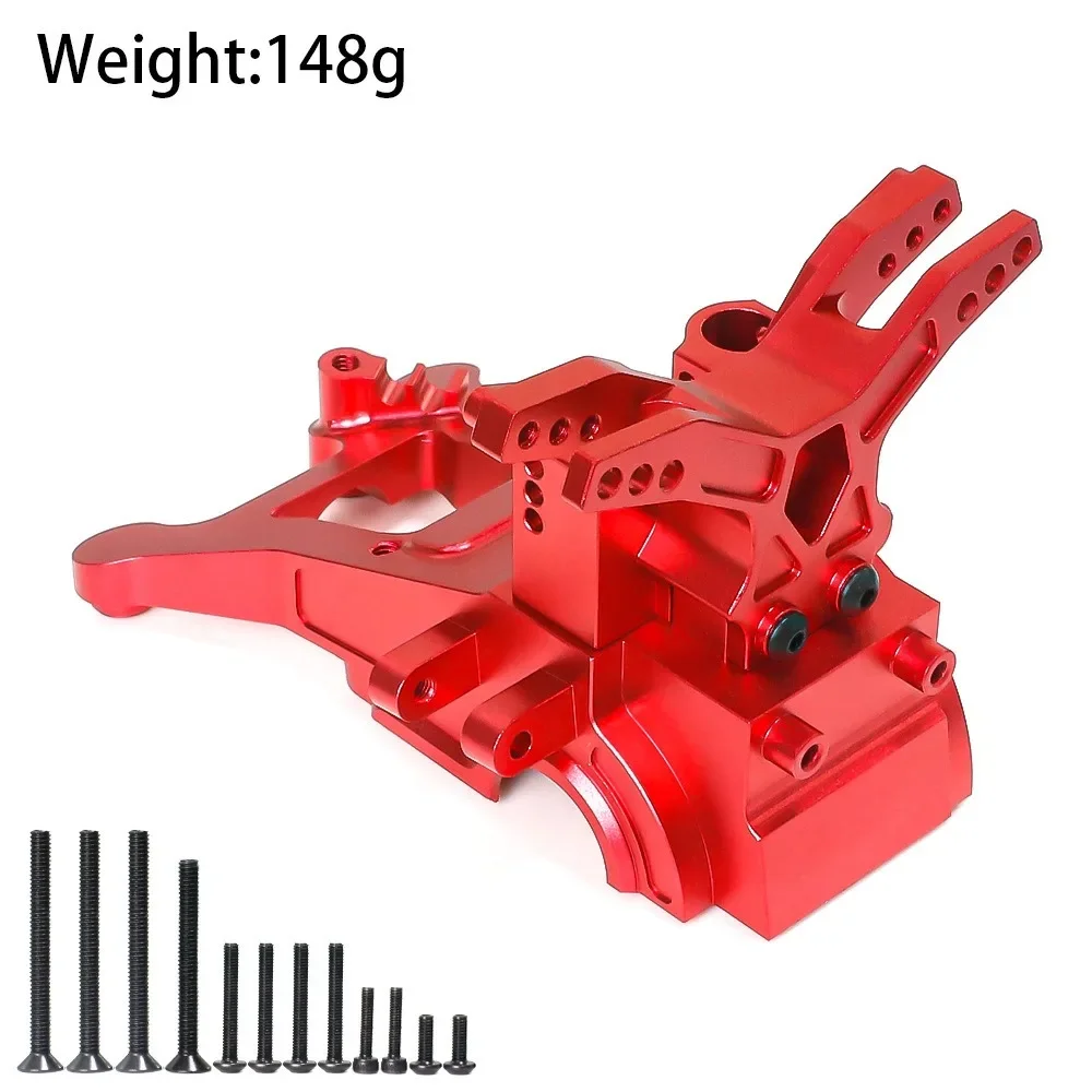 Caixa de engrenagens dianteira e traseira de metal, caixa de engrenagens para arrma 1/10 3s bigrock granite senton 1/8 typhon, peças de atualização, acessórios