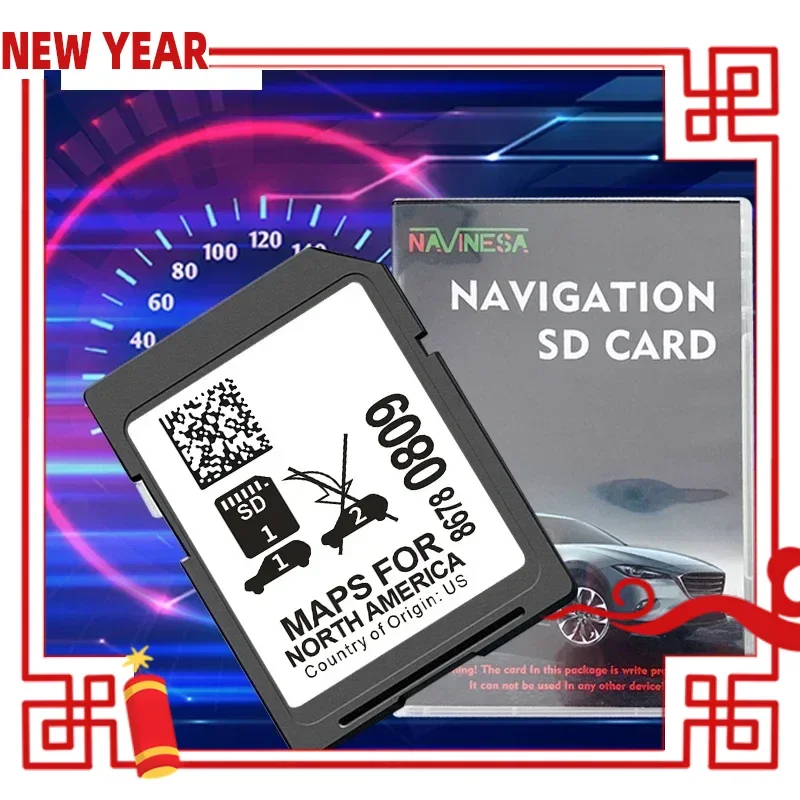 

for Cadillac CT5 8678-0809 Navigation for GM System 2023 GPS Newest Version SD Card Update USA CAN MEX Maps Sat Nav Accessories