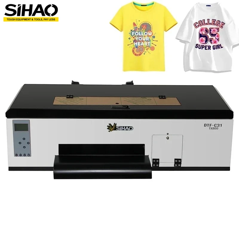 SIHAO A3 DTF принтер TX800/XP600 Impresora DTF принтеры печатная машина для футболок для сумок с капюшоном футболка обувь все ткани
