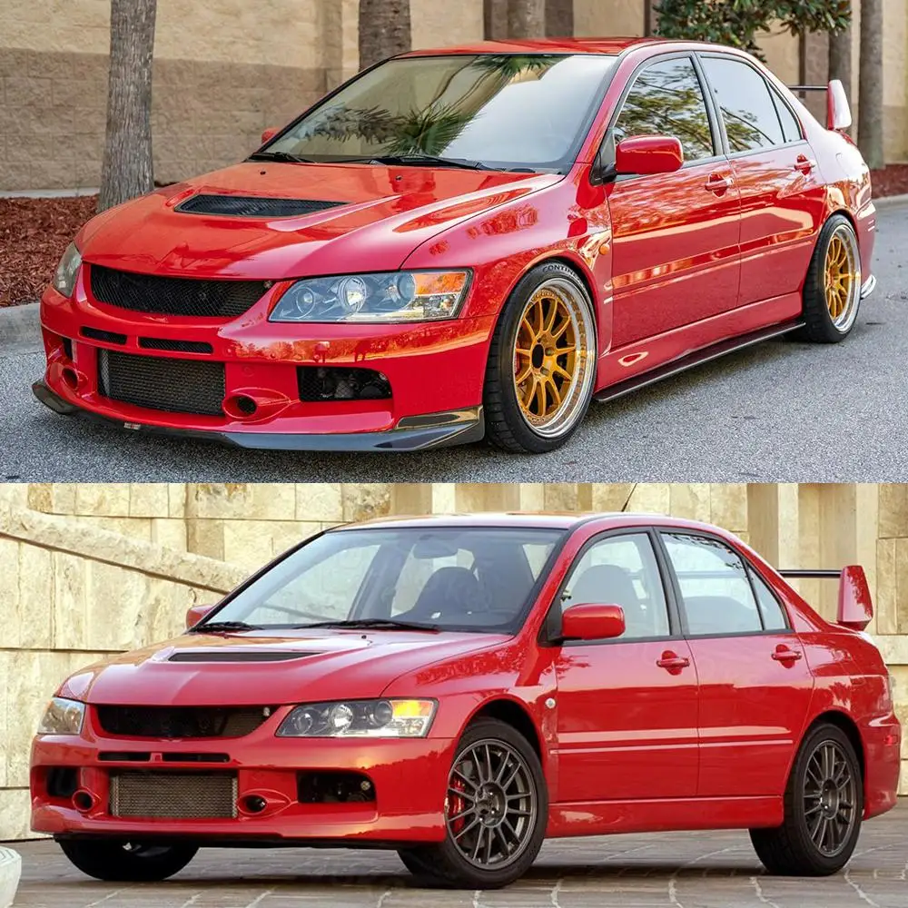 Pour Mitsubishi Evolution EVO 9 IX CT9A 2004-2007 Accessoires de voiture Cache de phare transparent Coque de phare