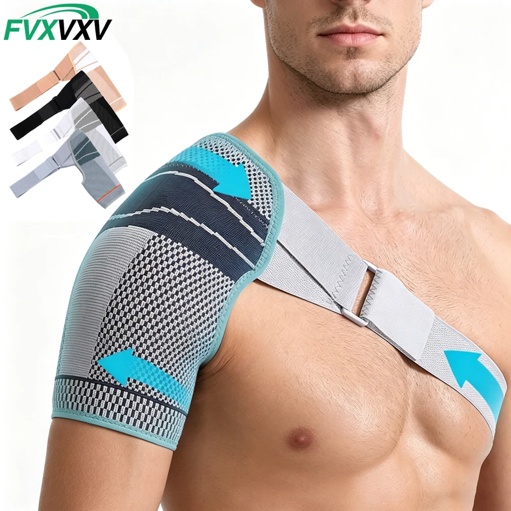1PCS Adjustable Shoulder Brace for Rotator Cuff Tear & Frozen Shoulder – Compression Support Sleeve for Pain Relief, Daily Wear