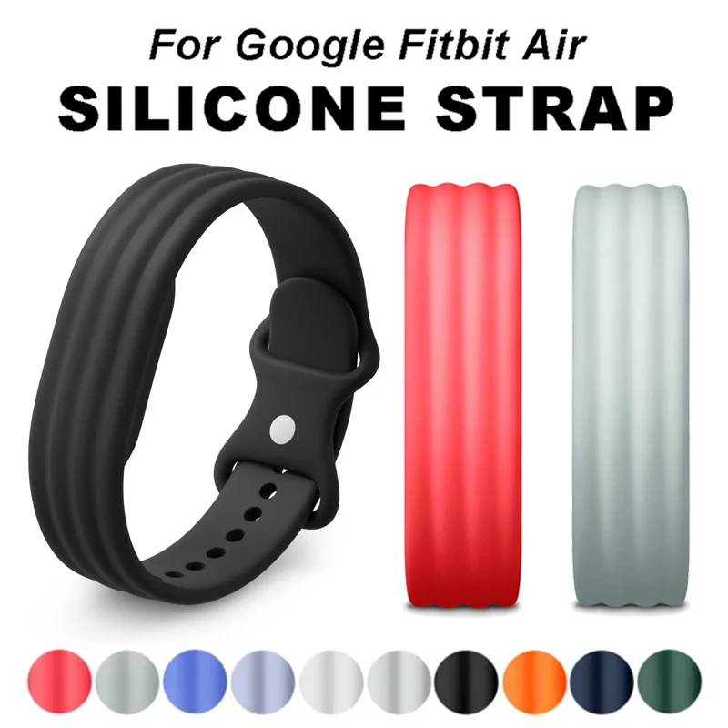 Silikon-Schlaufen-Sportuhrenarmband für Google Fitbit Air Armband, atmungsaktives Ersatzarmband für Fitbit Air Zubehör