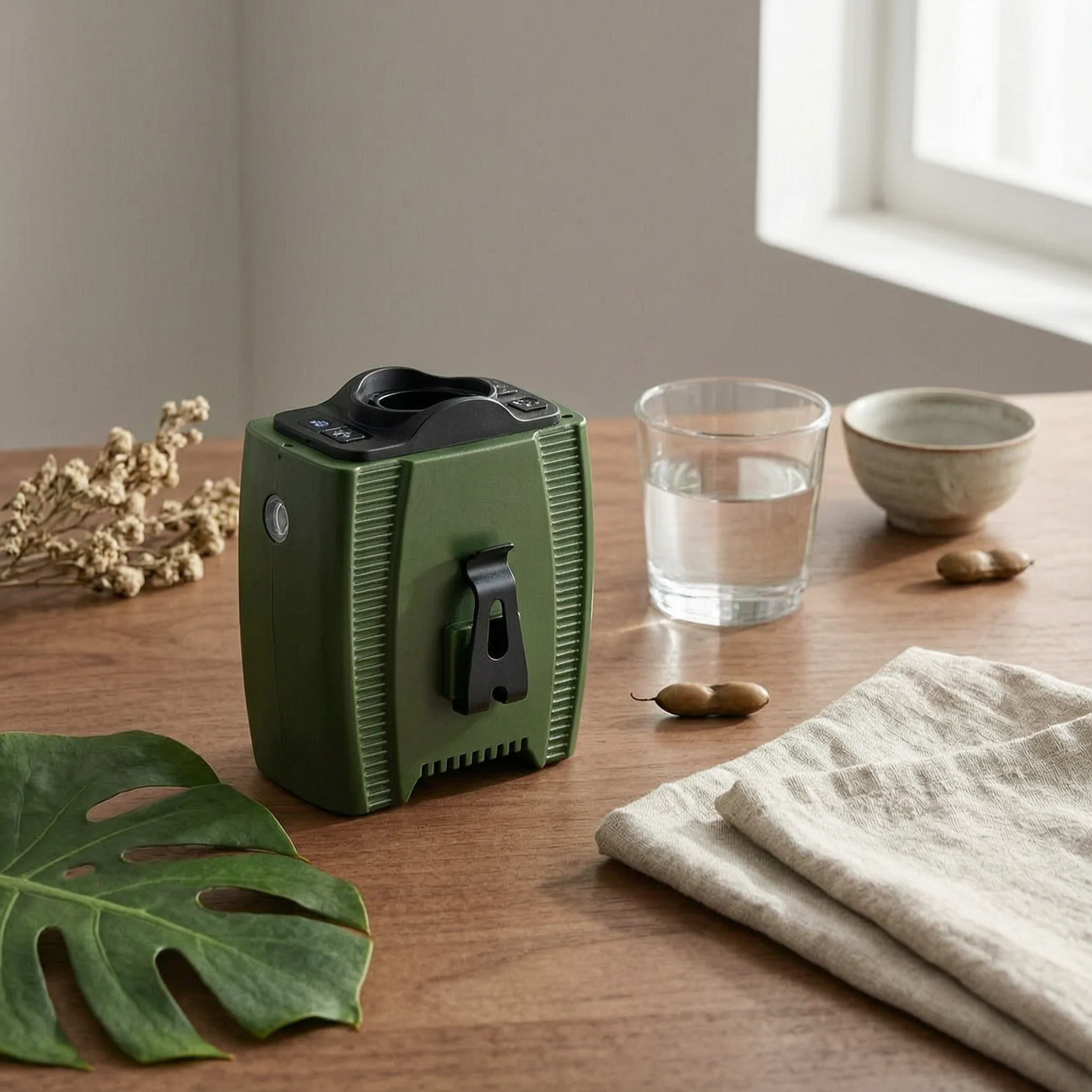 Rechargeable Clamp-on Fan 8000 mAh Clamp-on Belt Fan Cooling Gear Usb-a Output Portable Cooler Power Bank
