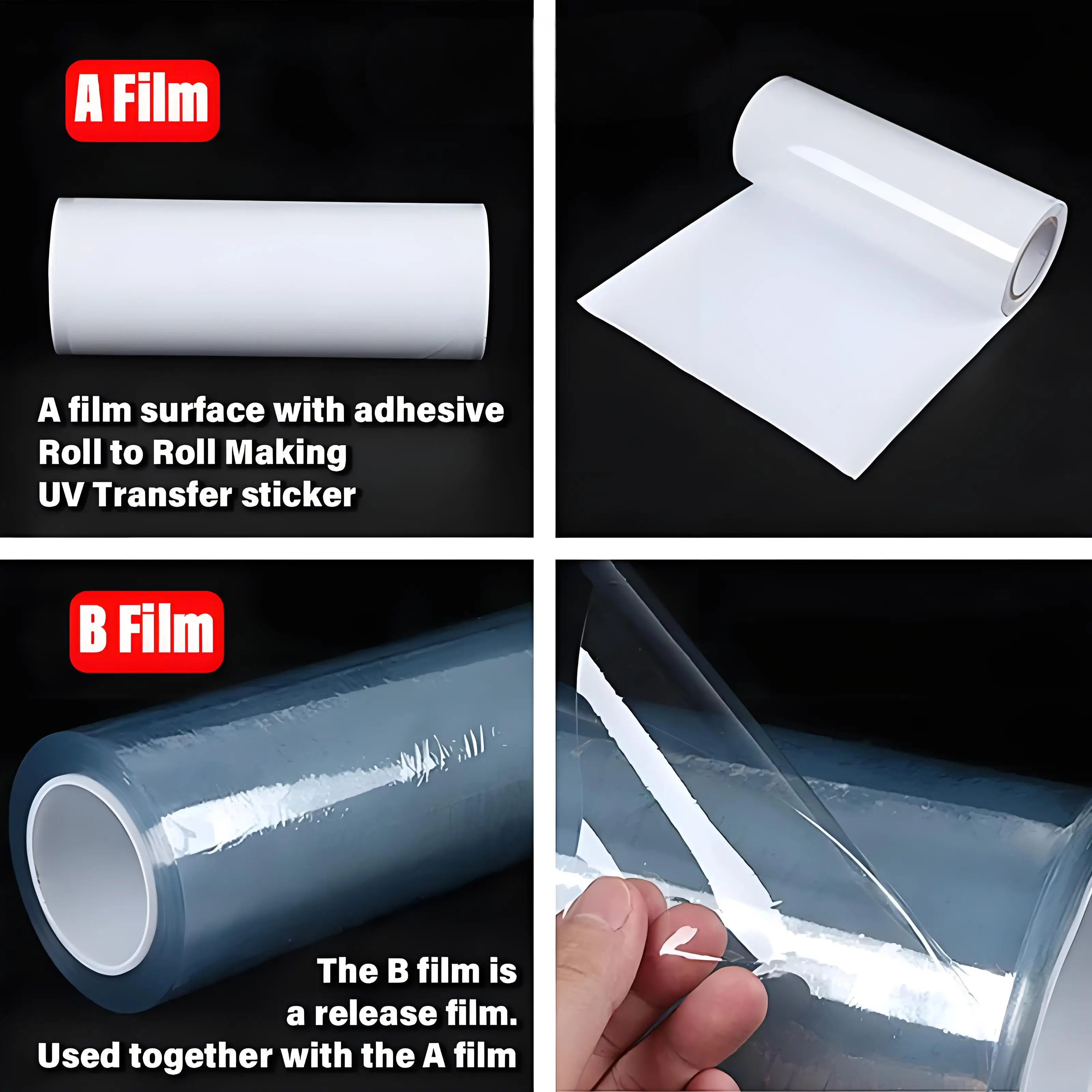 DTF فيلم لفة حامل 30 سنتيمتر-100 متر لحظة الساخن قشر A3 24 بوصة نقل ورقة وفيلم لفة من 60 سنتيمتر 45 سنتيمتر 33 سنتيمتر الأحجام