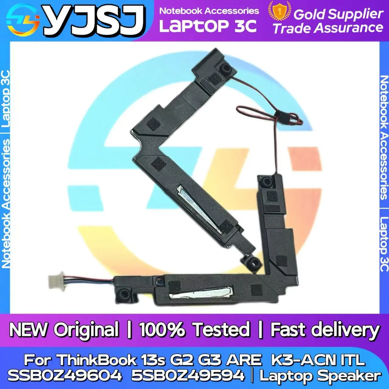 Speaker Laptop Asli Baru untuk Lenovo ThinkBook 13S G2 ARE 20WC G2 ITL 20V9 G3 ACN 20YA Speaker Bawaan Audio Klakson 5SB0Z49594