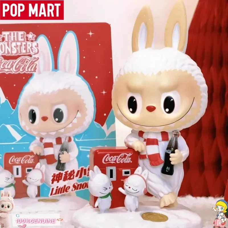 

New POP MART The Monsters Coca Cola Figurine Blind Box Labubu Ornament Desk Decor Surprise Mystery Box Doll Girl Birthday Gift