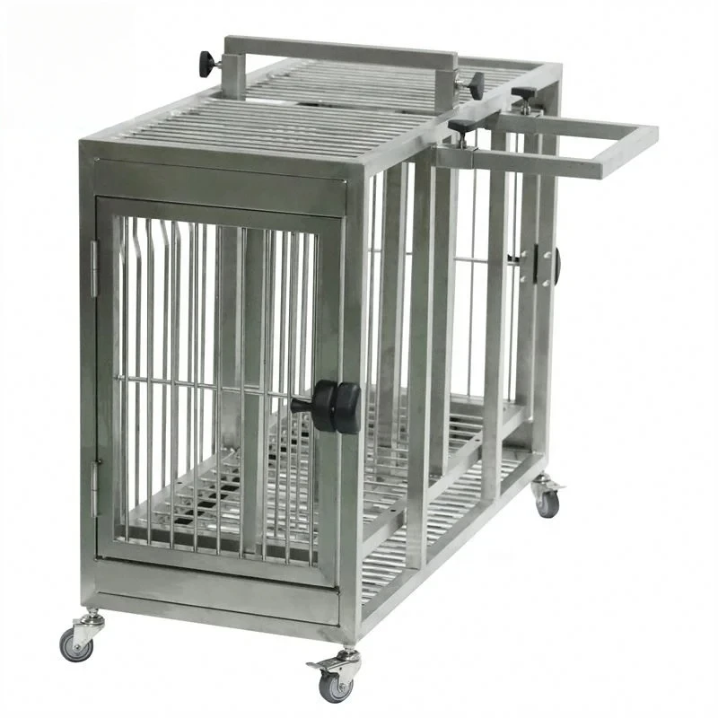 Heavy  Solid Steel Dog Cage Crate Sturdy Metal Pet Kennel for Small Medium Dog Indoor Outdoor Pet House