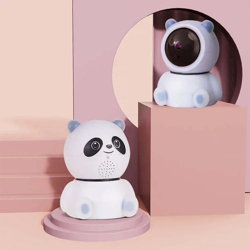 Caméra de surveillance en peluche avec suivi automatique pour bébé, moniteur de gardien résistant, Wi-Fi, 360 ours, sécurité, soignant à distance