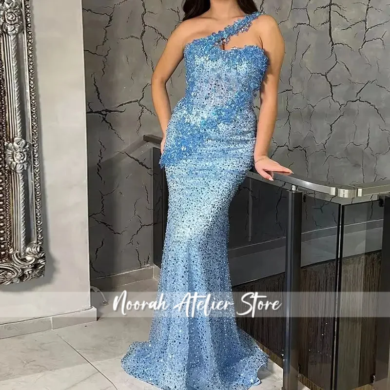 

Роскошное вечернее платье русалки для выпускного вечера с кристаллами и лямкой на шее с открытой спиной, Саудовская Аравия, торжественное мероприятие, Vestido De Fiesta, индивидуальное