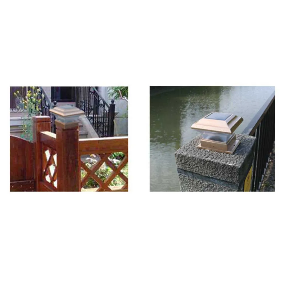 

Outdoor Solar Light Garden Landscape Lamp Golden Warm Light Waterproof Fence Lighting for Driveway Patio Pathway Illumination