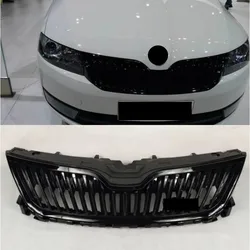 Grill Mask Grid Radiator Grille Front Bumper Net Assembly For Skoda rapid 2014 2015 2016 2017 2018 2019 Auto Accessories