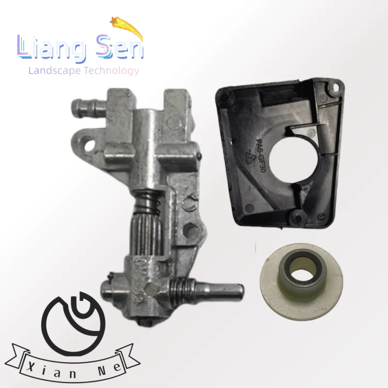 Oil pump worm gear kit suitable for Chinese chainsaws 4500 5800 45CC 52CC 58CC oil pump cover oil pipe and other accessories