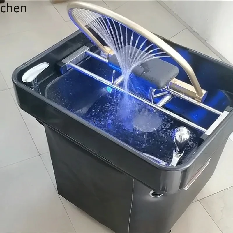 v6 multi-functional mobile water circulation head therapy health basin can be spliced with massage bed