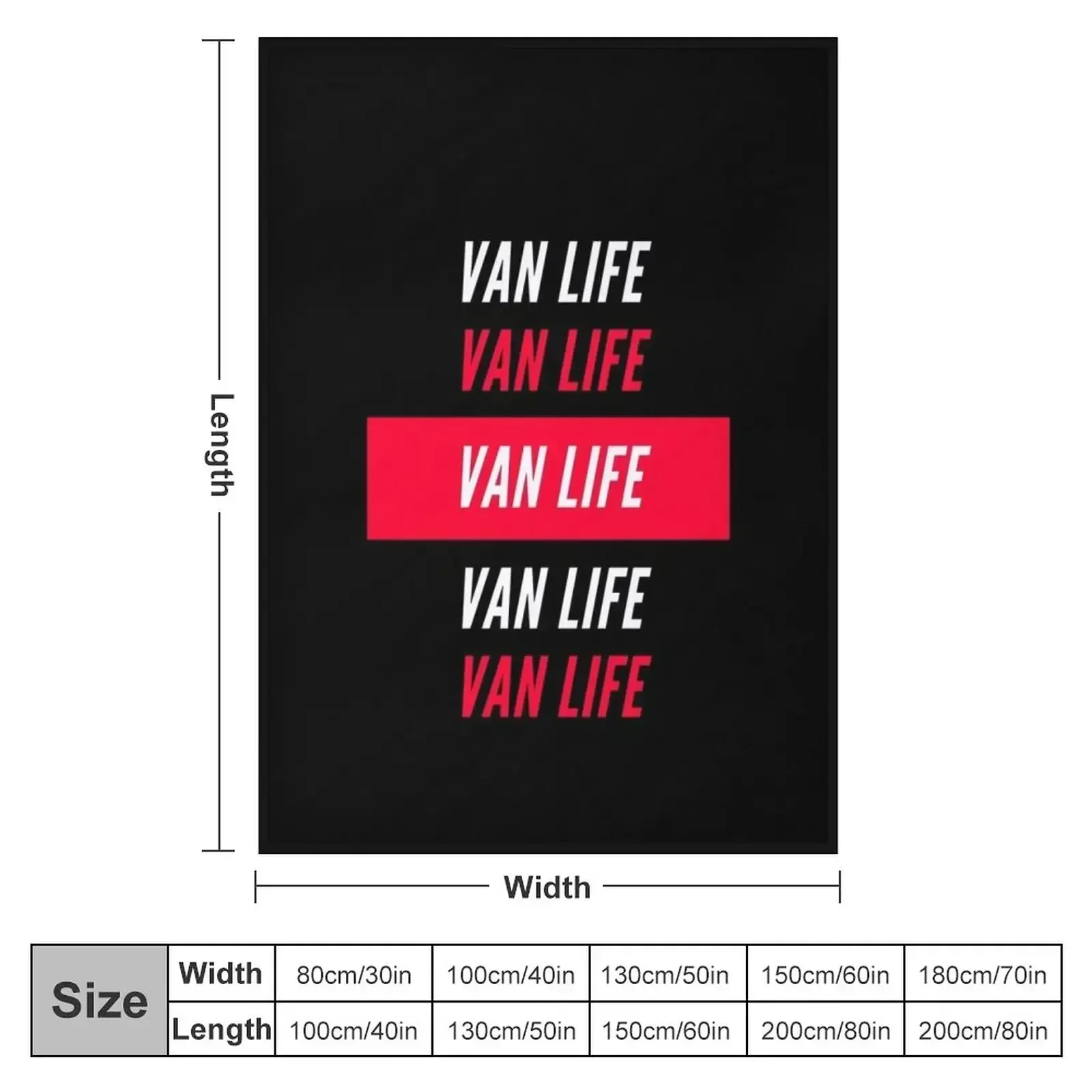 Van Life VanLife design Throw Blanket Plush wednesday Extra Large Throw Blankets