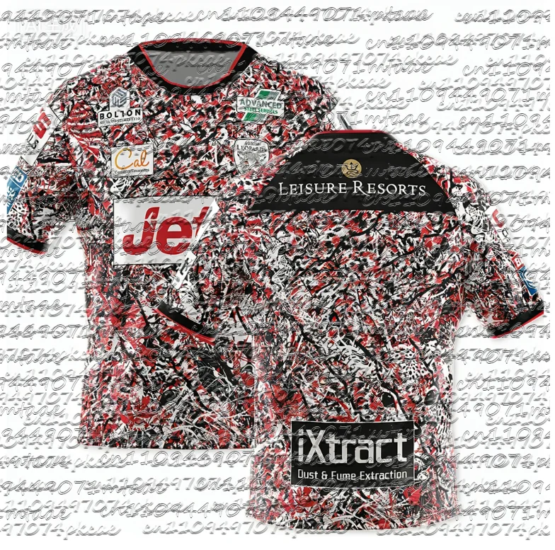 Camiseta Deportiva de Rugby Leigh Leopards de Inglaterra 2026, para Hombre, Estilo Británico, Informal, de Secado Rápido, para Entrenamiento, Estilo Y2K