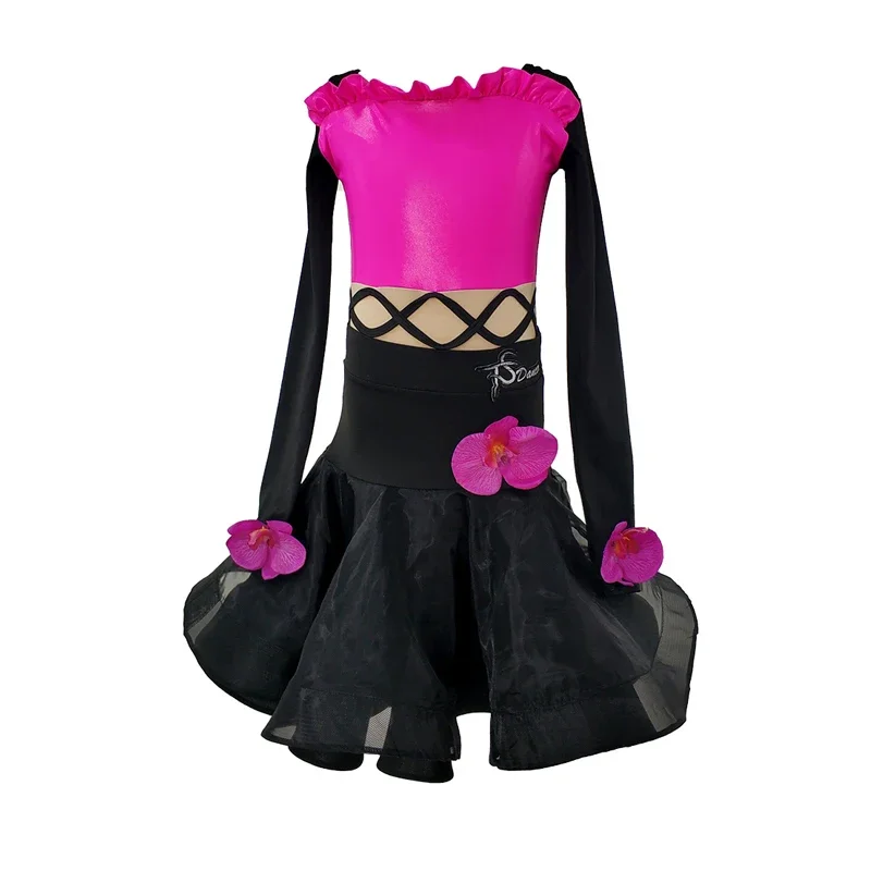 ファッションラテンダンス競技衣装女の子のためのパフォーマンスダンス服子供サンバ社交ダンスドレス SL9901