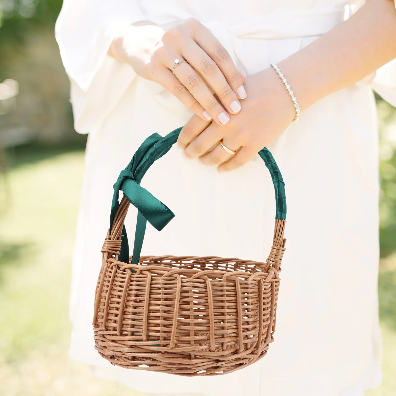 

Woven Rattan Basket for Organizing Small Storage Decorative Home Use Natural Handcrafted Wicker Basket for Cosmetics Plants