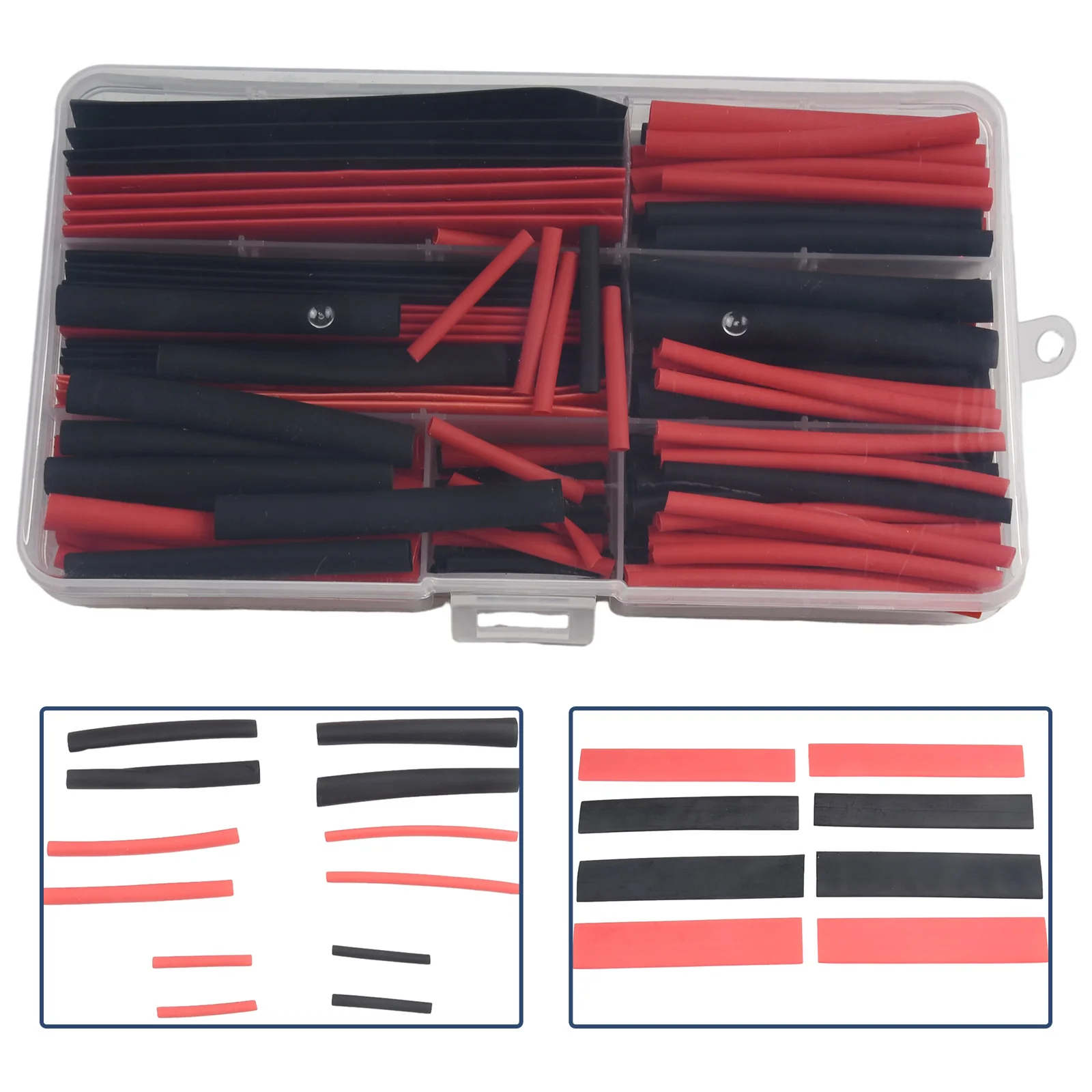 150PCS Larger Diameters Heat Shrink Tubing Kit ​Shrinkage Ratio: 2:1 Heat Shrink Tube Can Heat Shrink