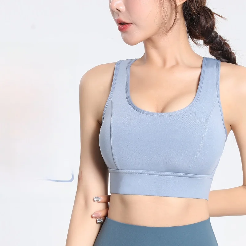 

Женский высокопрочный спортивный жилет с эффектом пуш-ап, противоударный бюстгальтер для йоги и фитнеса, топ для бега, нижнее белье на слинге