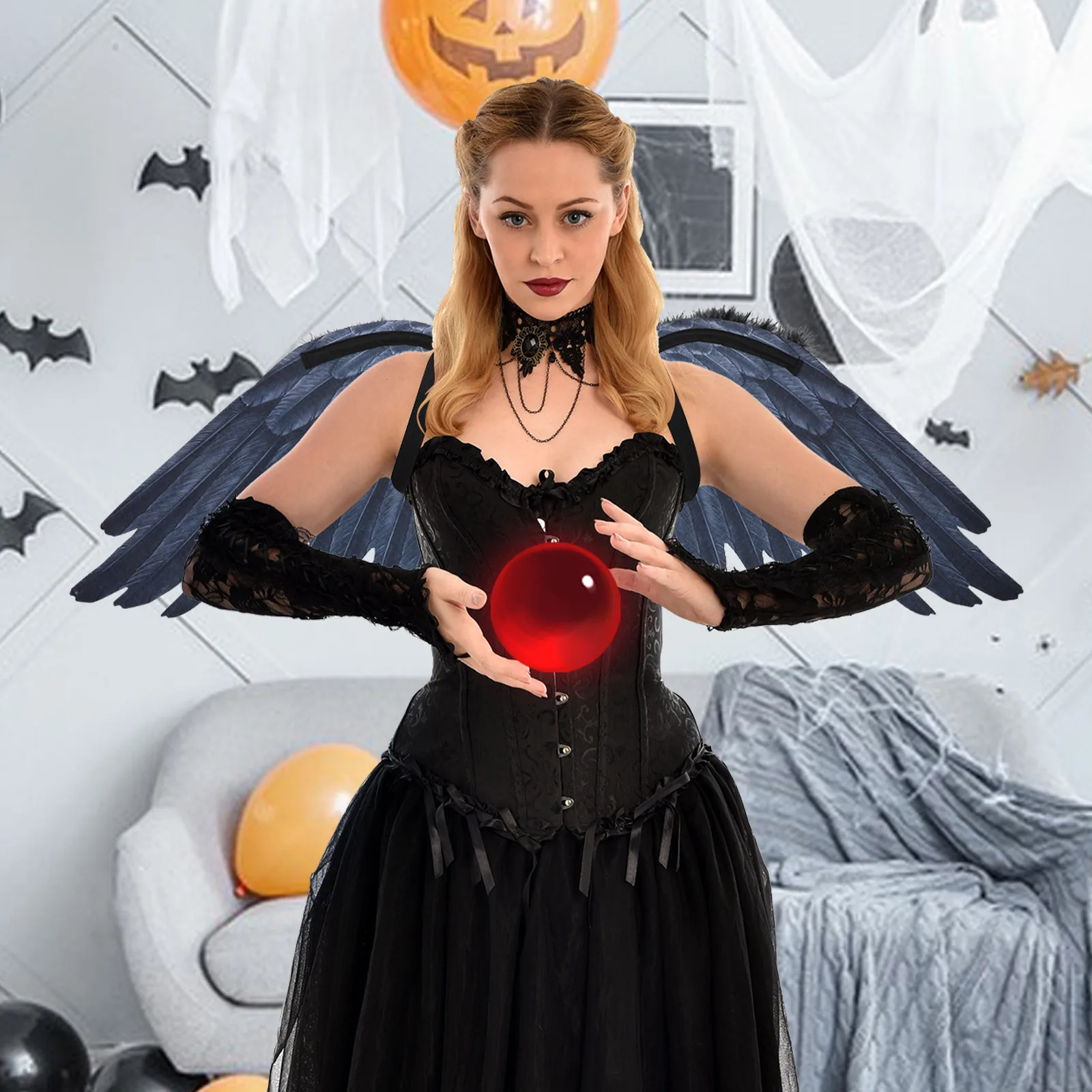 1pc ala d'angelo puntello grandi ali di fata per bambini ragazze Halloween Natale cosplay festa performance decorazione ala posteriore