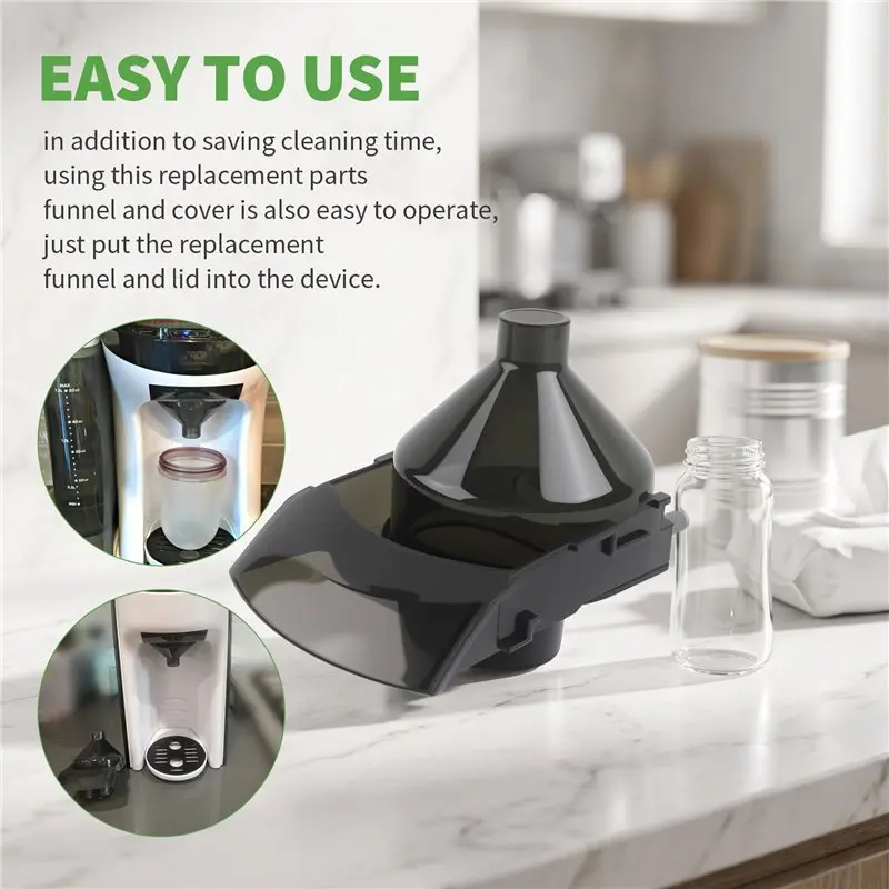 [NEWA66Z!】 Replacement Funnel For Baby Brezza Replacement Parts Funnel And Cover Baby Formula Dispenser 2 Pcs