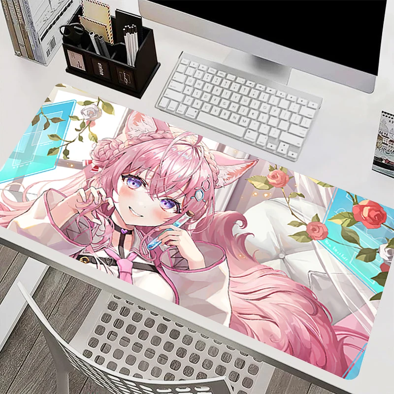 Gaming Mouse Pad Computer Accessories Rubber Keyboard Mat Gamer H-hololive Hakui Koyori mousepad