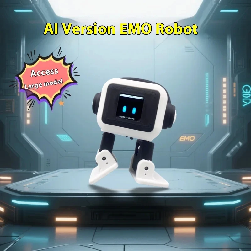 2026 New AI EMO Robot ESP32-S3 Master 1.54-Inch Screen Intelligent Interactive Robot Voiceprint Recognition Children's Companion