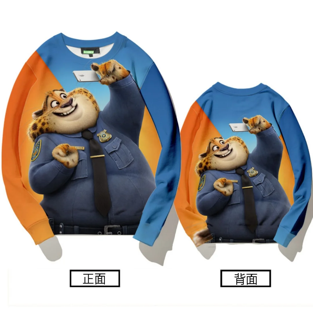 Толстовка с рисунком Зверополис Диснея, 3D принт, осенние модные толстовки для отдыха, детские толстовки Y2K, мужские и женские толстовки