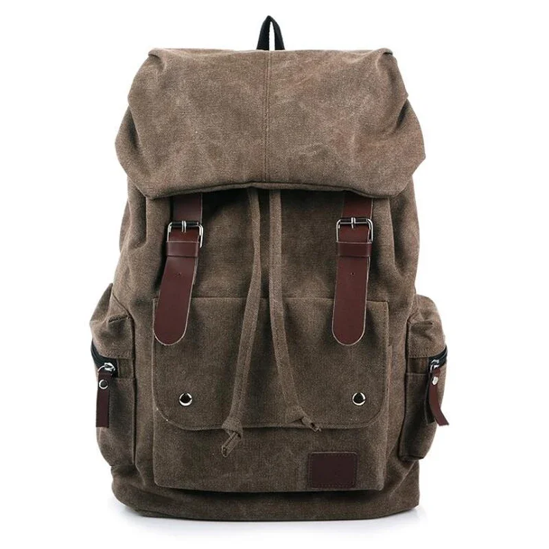 2023 Men Casual Canvas Large Capacity Practical Backpack Casual Travel Bagpack Teenagers School Bags backpacks рюкзак mochilas