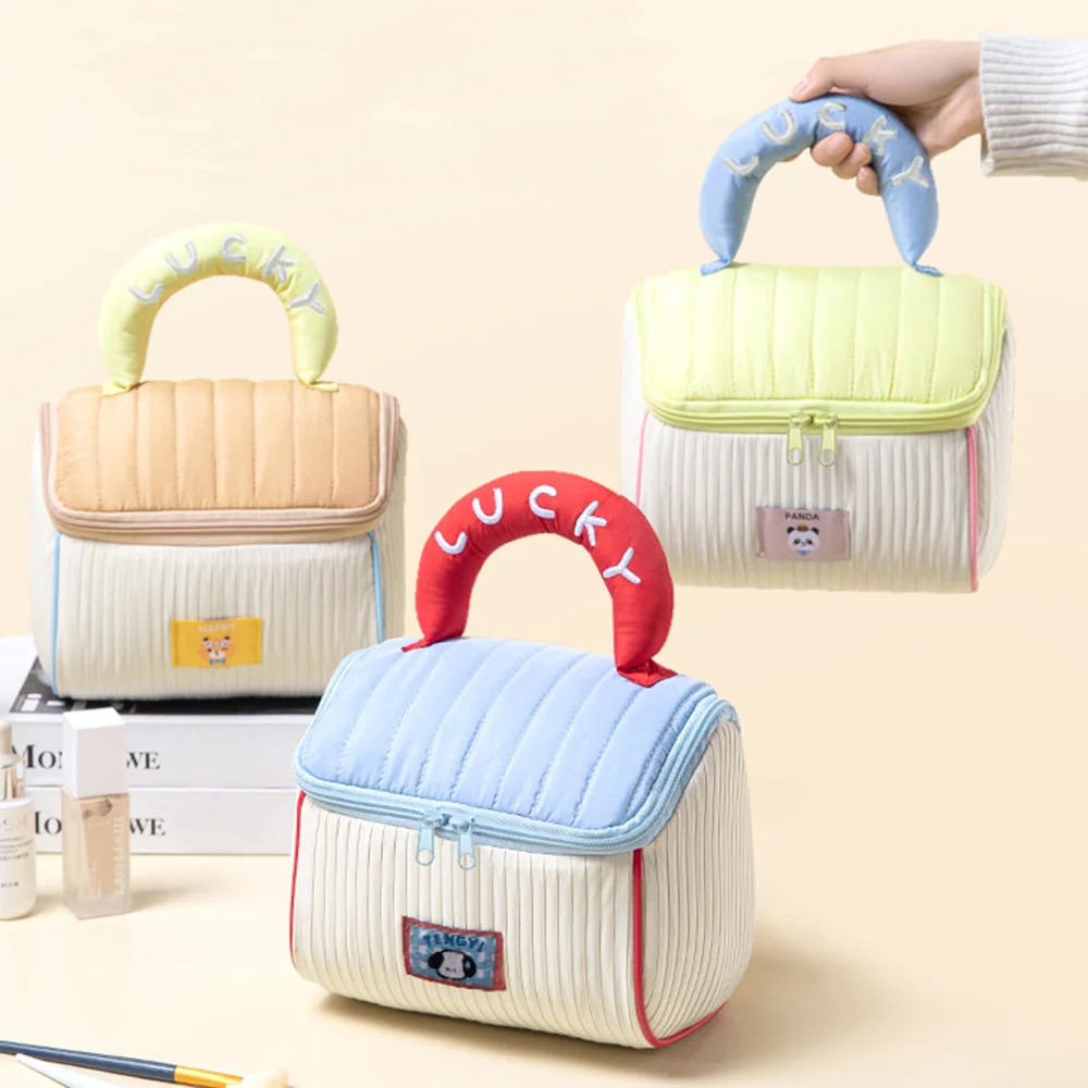 

Large Capacity Makeup Bag for Women - Lovely House Travel Toiletry Organizer, Portable Skincare Wash Bag