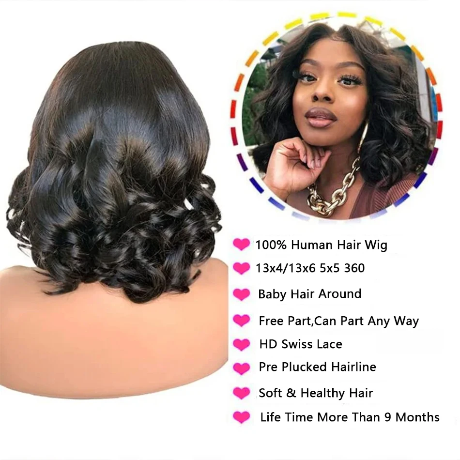 قبل قطعها البرازيلي الجسم موجة قصيرة بوب شعر مستعار 13x 4/13x6 HD الدانتيل الشفاف الباروكة الأمامية ارتداء والذهاب 5x5 إغلاق خصلات الشعر المستعار الإنسان #5