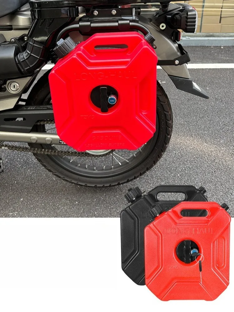 5L Motorcycle Scooter ATV Car Portable Spare Fuel Tank Thickened Explosion Proof Oil Can Extended Spout Leak Proof