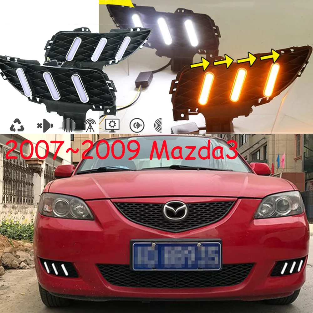 Video 2007 2008 2009y for mazda 3 MAZDA3 daytime light,car accessories,axela MAZD3 fog light,LED DRL fog for MAZDA3 HEADLIGHT