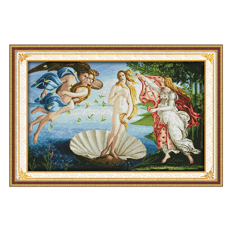 ) cross stitch kit people 18ct 14ct 11ct count print canvas stitches embroidery DIY handmade needlework