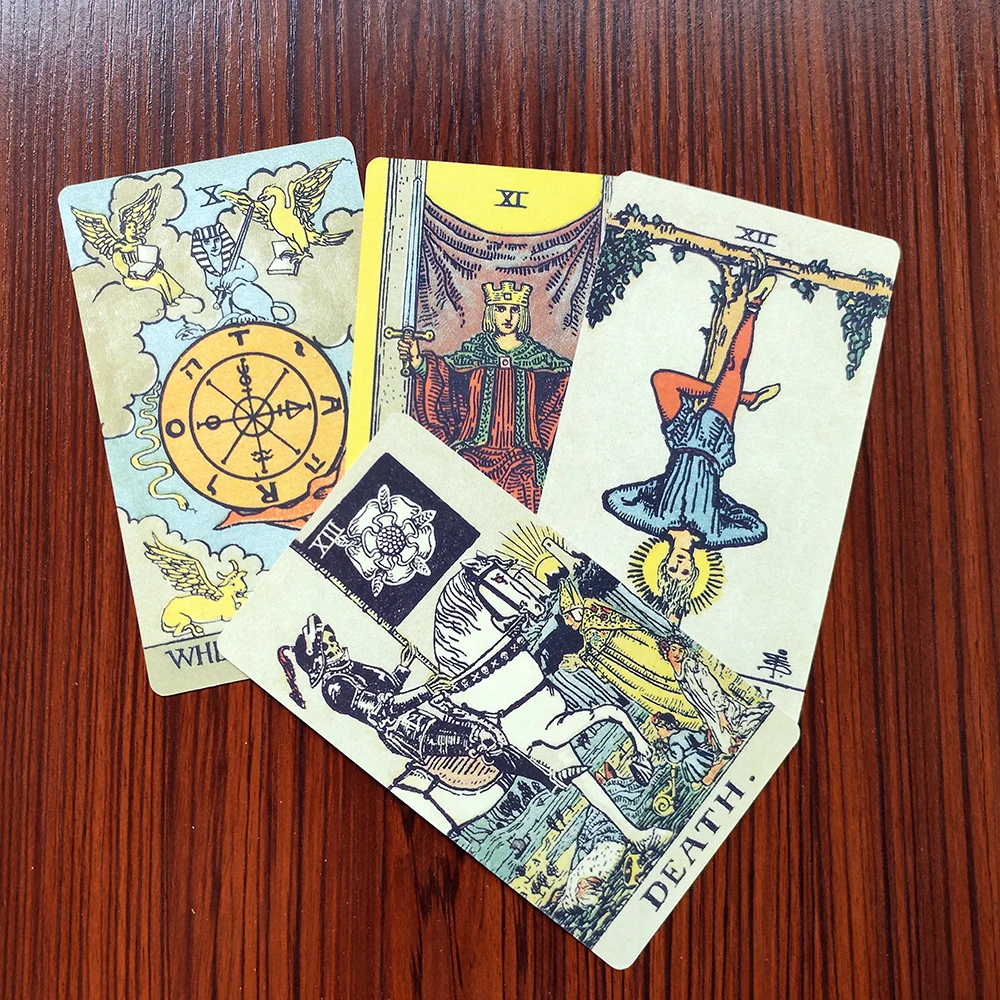 12X7CM Smith-Waite Divination Tarot Deck Borderless Edition tarot cards with guide book