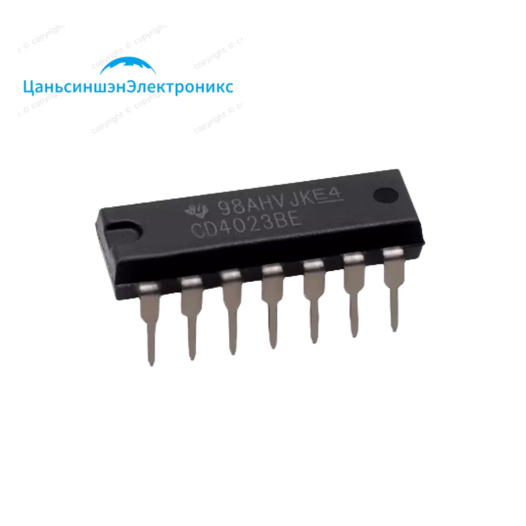 10pcs  CD4023BE CD4024BE Direct insertion of DIP-14 CMOS triple 3-input and NAND logic chips