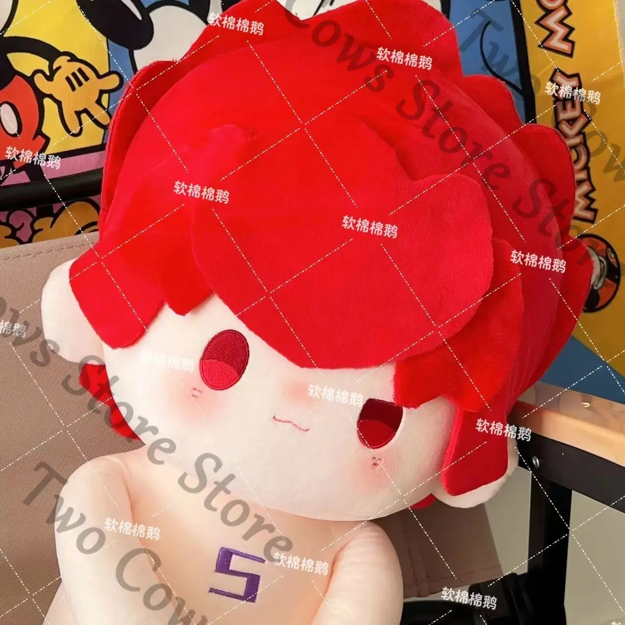 

Колеги Tendo Satori Dress-up Naked 40см Хлопковая кукла милые игрушки Аниме Haikyuu!! Квадратический элемент ambitus сопровождающий подарок Buddy
