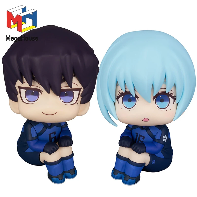 Original Mega House Look Up BLUE LOCK Hiori Yo Uighur viajero figura de Anime genuina coleccionable en caja modelo ornamento juguete para regalo