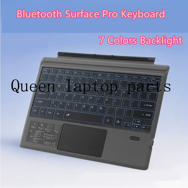 

Магнитная Bluetooth-клавиатура черного цвета для Surface Pro 4, 5, 6, 7 (US Type Cover)