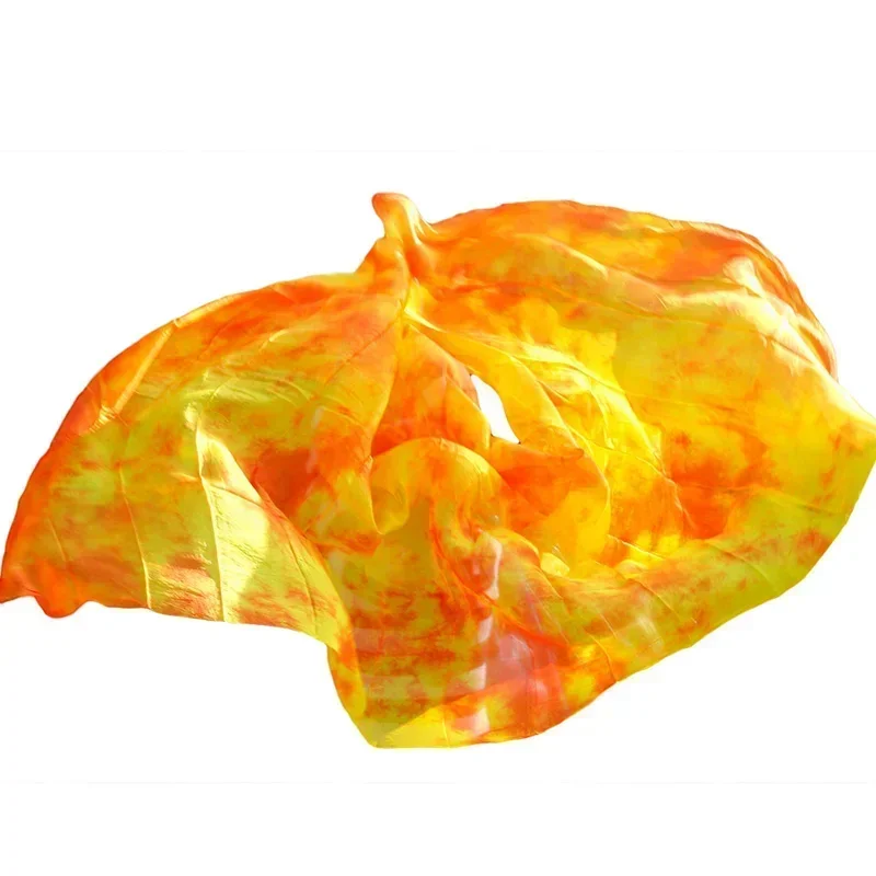 New 100%Veil Light Silk Belly Dance Hand Thrown Scarf Shawl Veil Silk 200cm 250cm 270cm Kid Adult Stage Performance