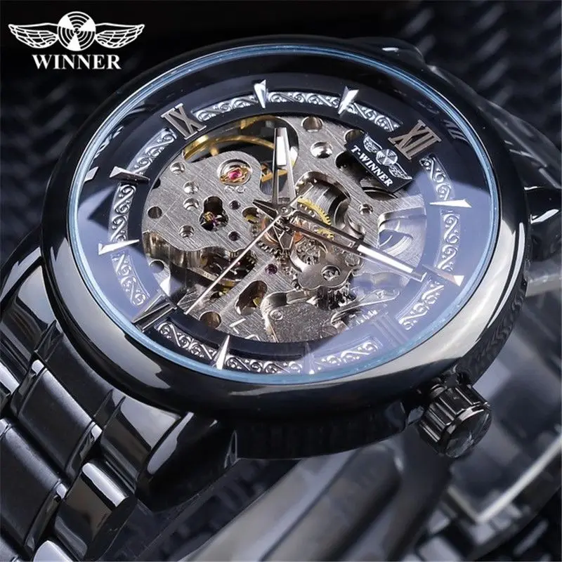 Brand New High-End Business Automatic Mechanical Watch for Men, Skeleton Design, Fashionable, Casual, Versatile, Personalized Watch for Men, European, American, Japanese, and Korean Style, the First Choice for Gift-Giving, Branded Watches